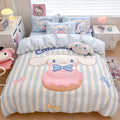 Cartoon Cotton Bedding 4pcs Duvet Cover Set for Students  BS0011
