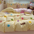 Cotton Cute  Yellow Bedding Set With Sheets And Quilt Covers  BS0006