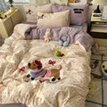 Solid Color Cartoon Cute Bedding Set BS0001